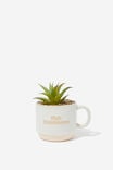 Tiny Shaped Planter, COFFEE CUP HIGH MAINTENANCE - alternate image 1