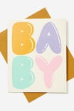 Baby Card, BABY BALLOON - alternate image 1