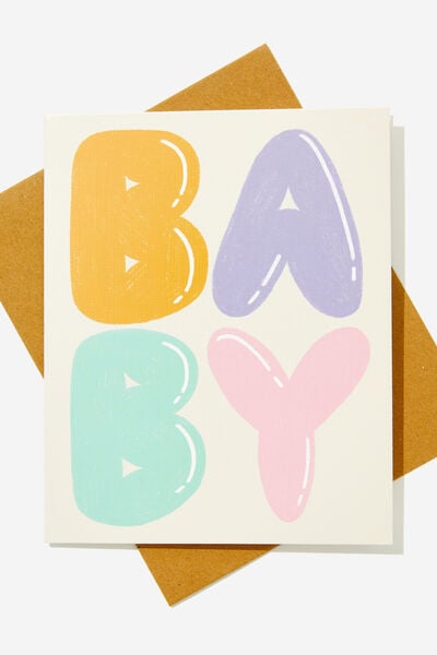 Baby Card, BABY BALLOON