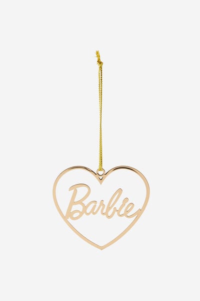 Collab Metal Christmas Ornament, LCN MAT BARBIE