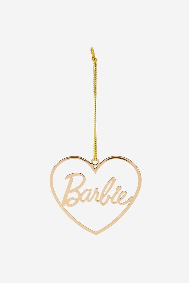 Collab Metal Christmas Ornament, LCN MAT BARBIE