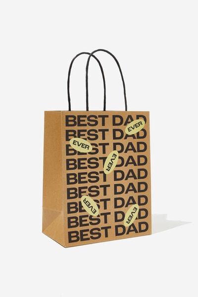 Get Stuffed Gift Bag - Small, BEST DAD EVER LINES
