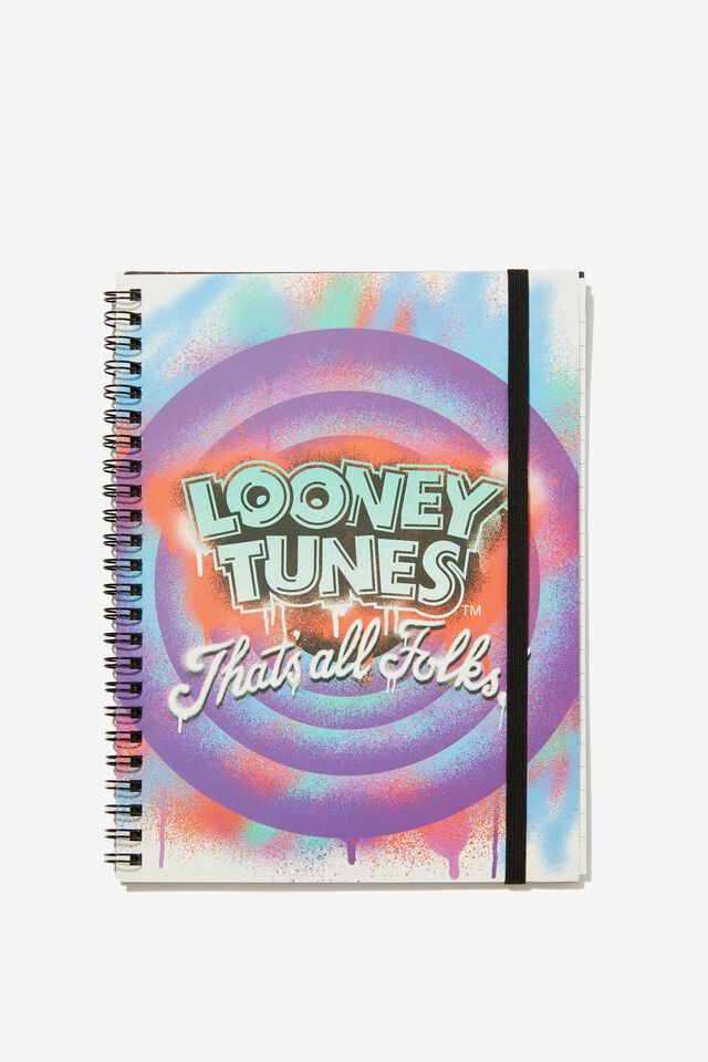 Looney Tunes A5 Spinout Notebook, LCN WB LT LOGO