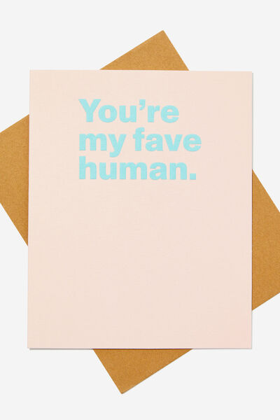 Premium Love Card, FAVE HUMAN