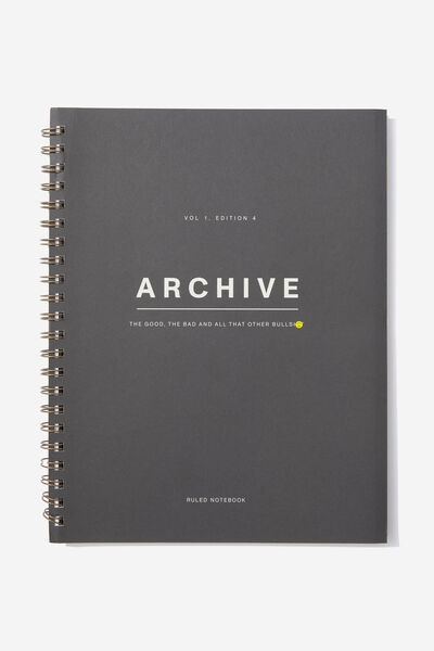 A4 Campus Notebook, BLACK ARCHIVE!