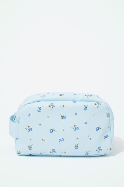 Off The Grid Wash Bag, MEADOW DITSY ARCTIC BLUE