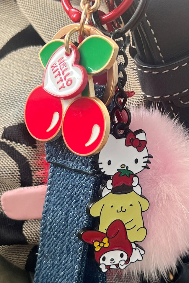 Collab Enamel Keyring, LCN SAN HELLO KITTY / FRIENDS