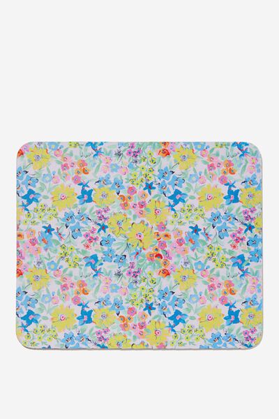 Neoprene Mouse Pad, HANDCRAFTED FLORAL
