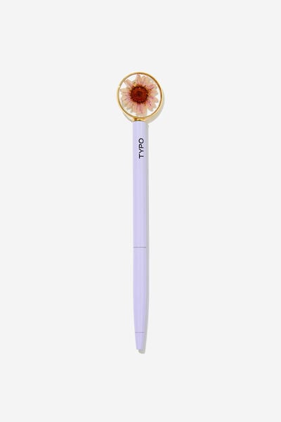 Trapped Flower Pen, SOFT LILAC
