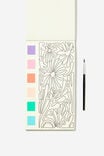 Mini Watercolour Paint Pad, FLORAL V2 - alternate image 3