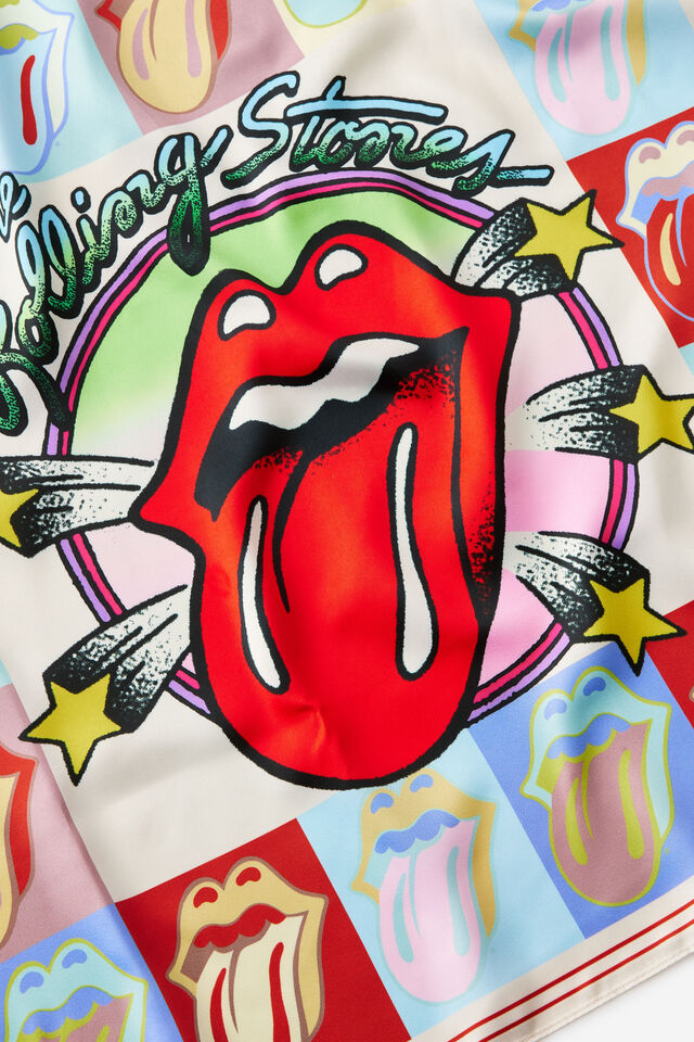 Collectors Square Scarf, LCN BRA ROLLING STONES