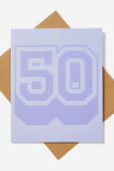 Age Card, 50 SOFT LILAC - alternate image 1