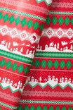 Christmas Wrapping Paper Roll, RED/GREEN FAIRISLE - alternate image 1