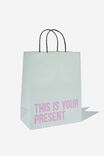 Get Stuffed Gift Bag - Medium, THIS IS YOUR PRESENT MINT LILAC