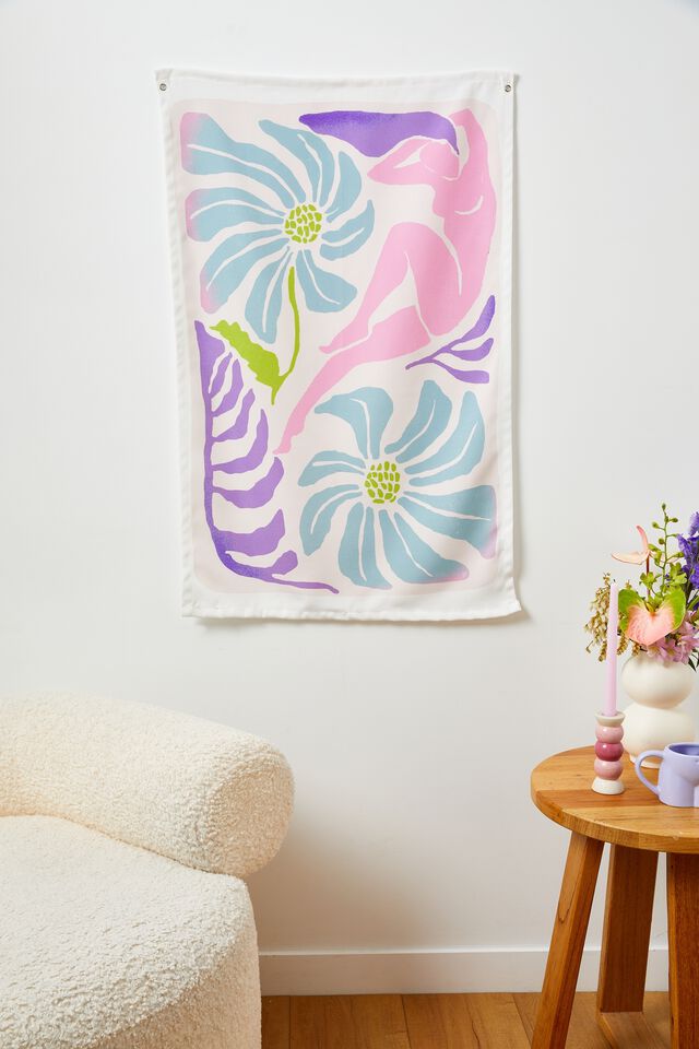Canvas Wall Hanging, MOTHER NATURE FLORALS