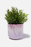 Midi Shaped Planter, BE KIND PALE LILAC OMBRE - alternate image 2