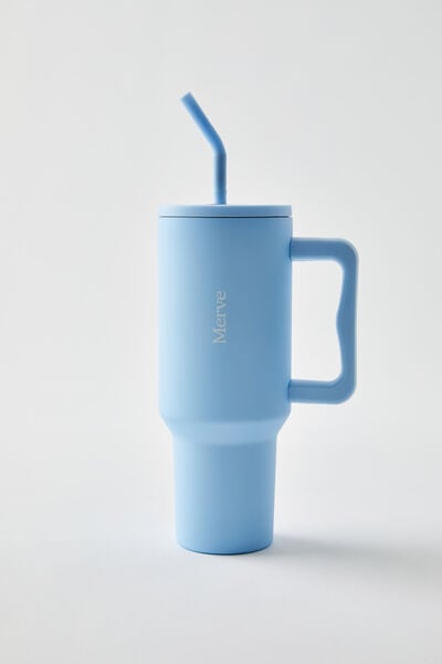 Personalised The Traveller Oversized Metal Tumbler, ARCTIC BLUE