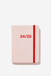 2024 25 A6 Weekly Buffalo Diary, BALLET BLUSH FRENCH RED - alternate image 1