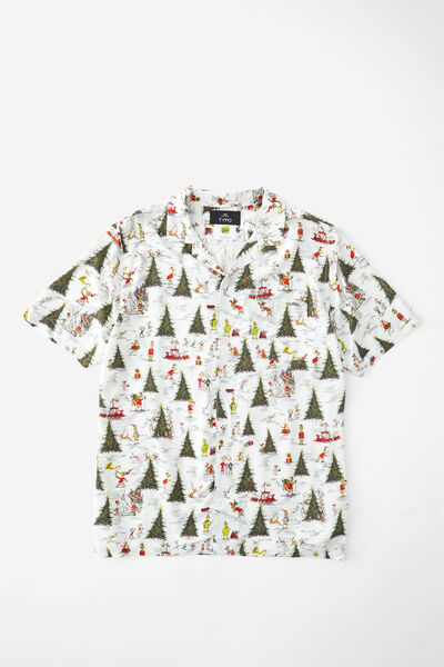 Christmas Party Shirt, LCN DRS GRINCH JAGGERED TREES