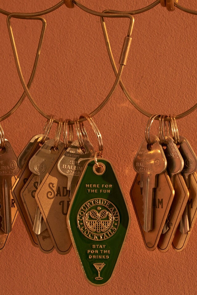 Luggage Keyring, COURTSIDE AND COCKTAILS