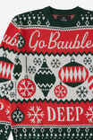 Christmas Jumper, GO BAUBLES DEEP - alternate image 2