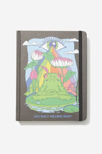2023 Small Daily Wellness Diary, ZEN FROG