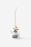 Collab Snowglobe Christmas Ornament, LCN LUC MANDALORIAN GROGU - alternate image 1