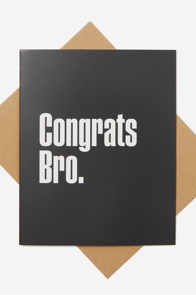 Congratulations Card, RG CONGRATS BRO