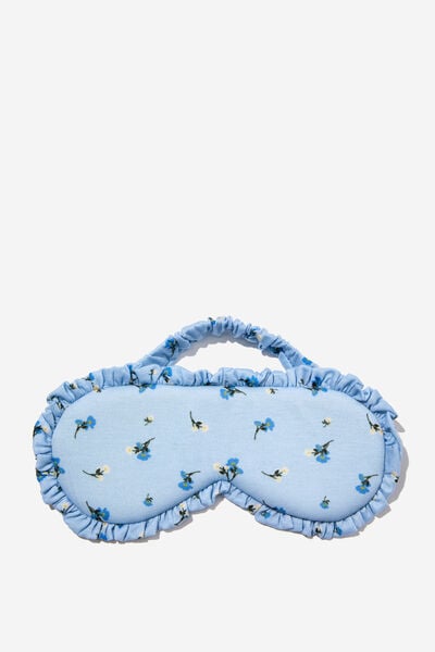 Off The Grid Eyemask, MEADOW DITSY ARCTIC BLUE!