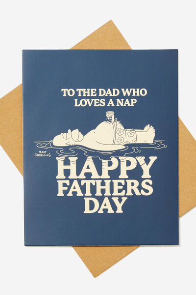 Fathers Day Card 2024, LCN SIM HOMER DAD WHO NAPS