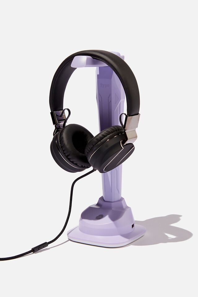 Led Headphone Stand, DUSTY LILAC