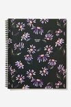 College Ruled Campus Notebook, DAISY CRAYON BLACK - alternate image 1
