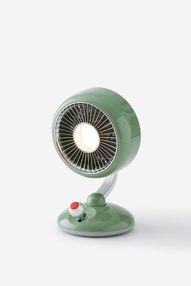 Desk Scaping Retro Desk Fan, OLIVE