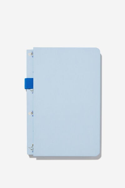A5 Parker Notebook, ARCTIC BLUE MEADOW DITSY