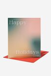 Christmas Card, HAPPY HOLIDAYS SOLARISED