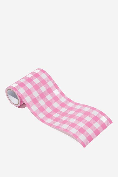 Wrapping Paper Band Rolls, PINK GINGHAM
