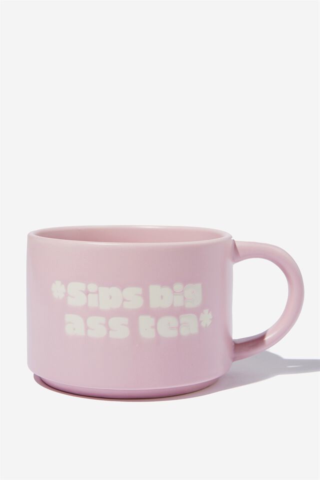 Big Hit Mug, SIPS BIG ASS TEA NUDIE!