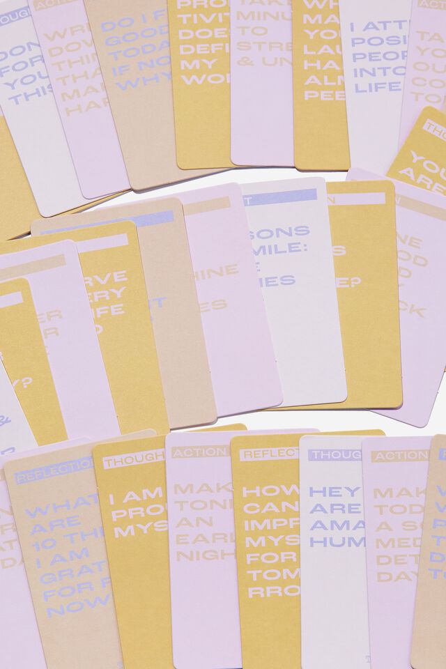 Mini Affirmation Cards, DAILY AFFIRMATION PINK