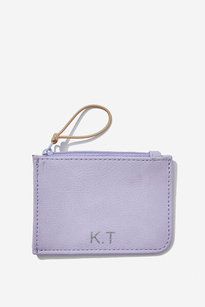 Personalised Off The Grid Card Pouch, SOFT LILAC