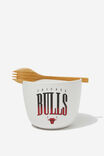 Collab Fork It Feed Me Bowl, LCN NBA BULLS RED - alternate image 1