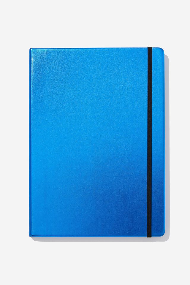 A4 Premium Buffalo Journal Recycled Mix, METALLIC BLUE