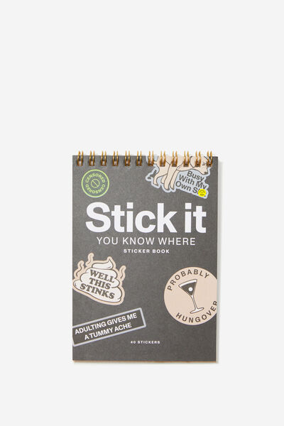 Stick It Sticker Book, SHOULDN T SAY OUTLOUD!!