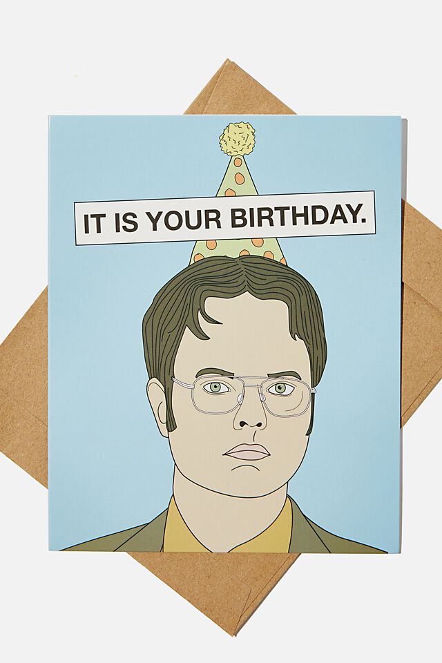The Office Funny Birthday Card, LCN UNI DWIGHT BIRTHDAY