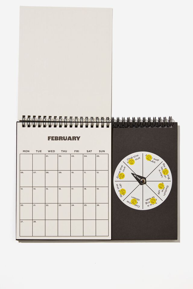 2023 Spin My Wheel Calendar, BLACK & WHITE!!