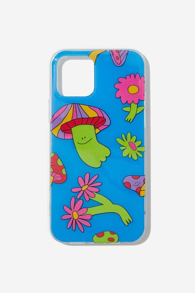 Graphic Phone Case Iphone 12-12 Pro, AS TXJ HAPPY MUSHIES
