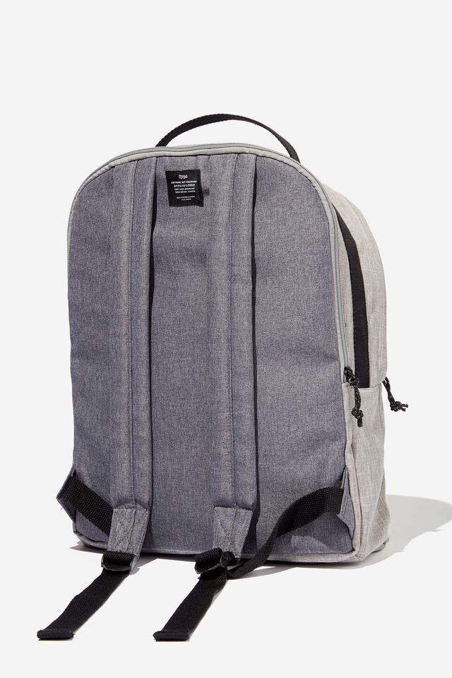 Collegiate Backpack, COOL GREY COLOUR BLOCKED