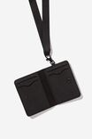 Card Holder With Lanyard, JETT BLACK CHOOSE EQUALITY