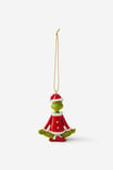 Collab Resin Christmas Ornament, LCN DRS THE GRINCH SITTING - alternate image 1