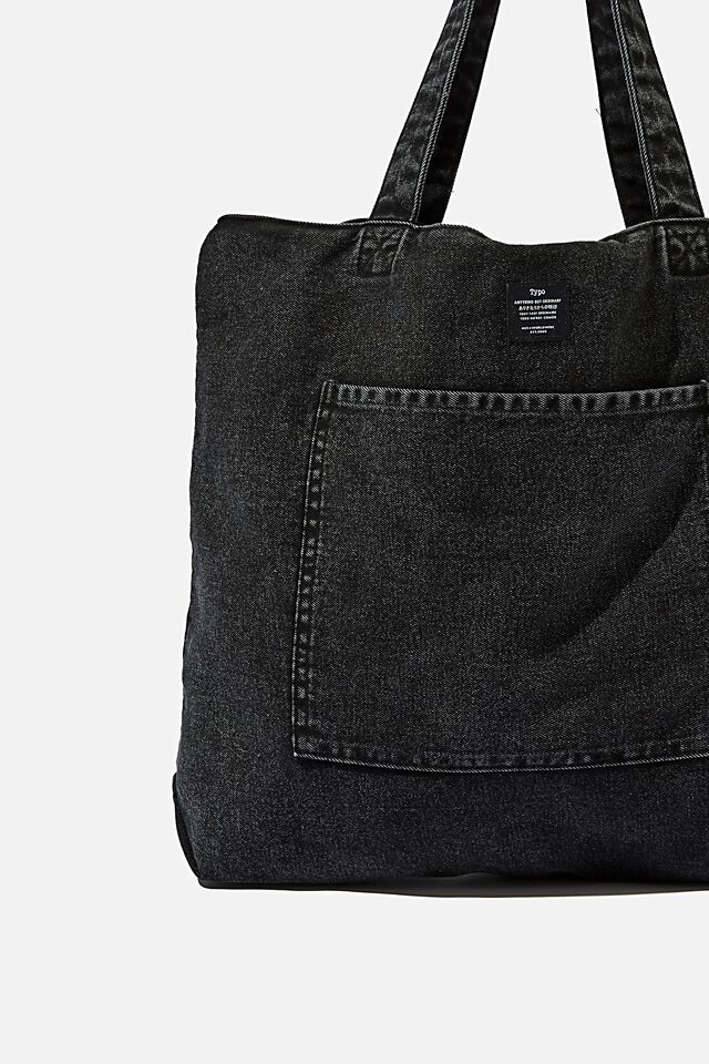 The Daily Tote Bag, WASHED BLACK
