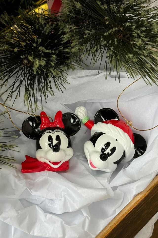 Collab Resin Christmas Ornament, LCN DIS MINNIE MOUSE SCARF